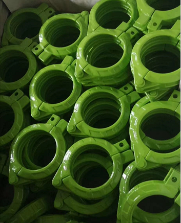 Green pipe clamp